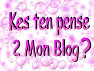 kes t'en pense de mon blog
